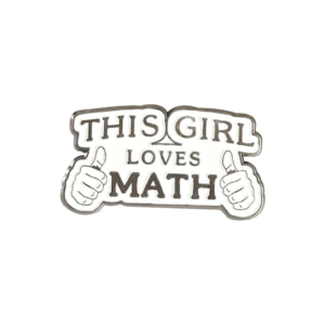 Pin Girl Loves Math