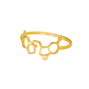 anillo serotonina y dopamina oro