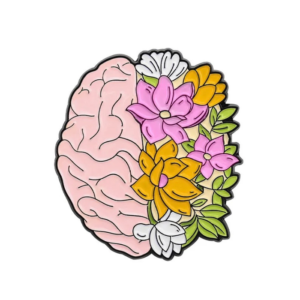 pin cerebro floral